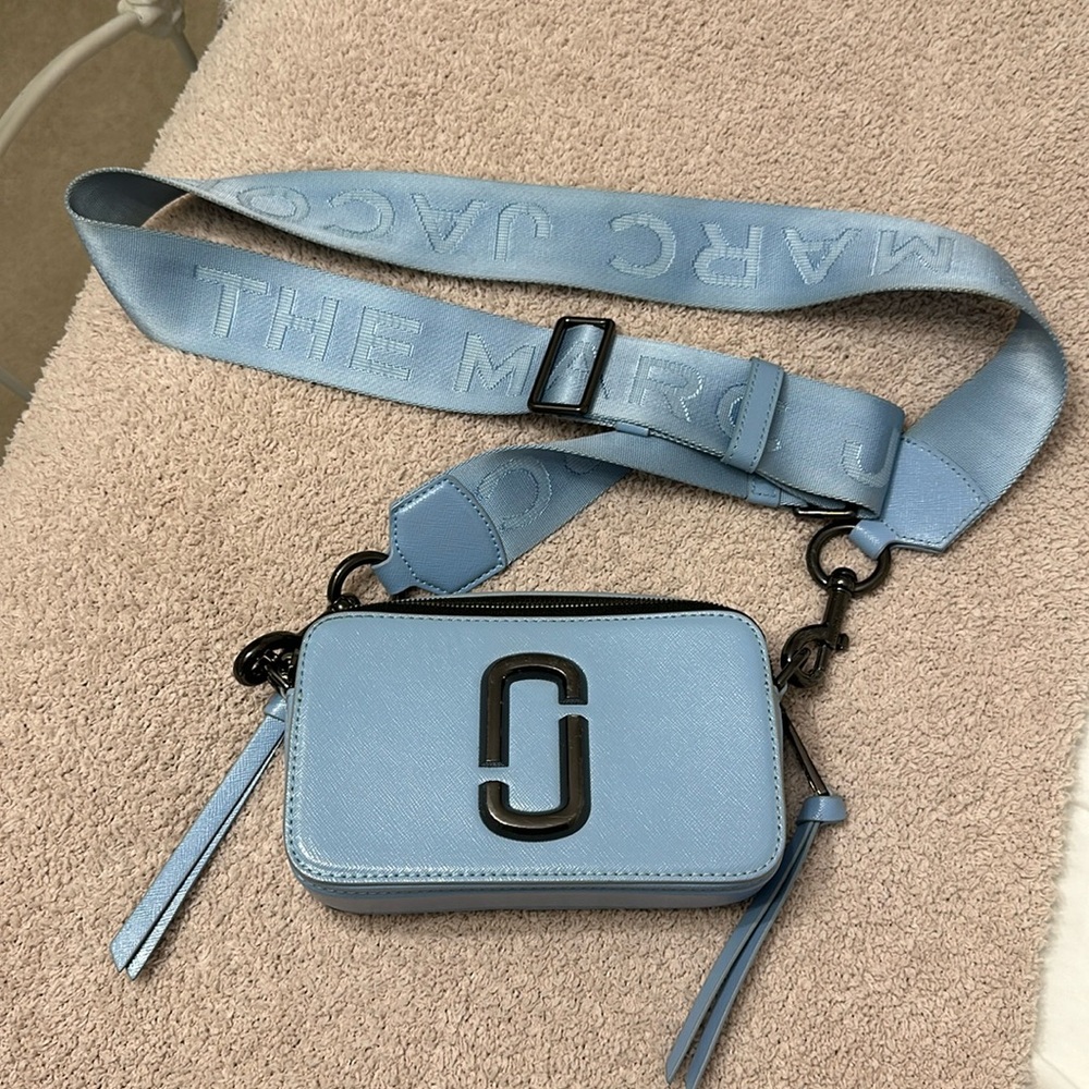 Marc Jacobs Snapshot Dtm Camera Bag In Dreamy Blu… - image 1